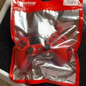 Red preowned ps4 controller